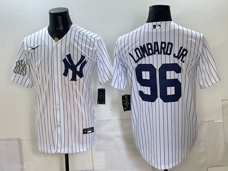 Men 2026 New York Yankees #96 Lombard Jr white Nike MLB Jersey 0816003->new york yankees->MLB Jersey